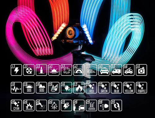 Yongnuo YN120 RGB 2500-9900K Dahili Bataryalı Mobil Vlog LED Işık