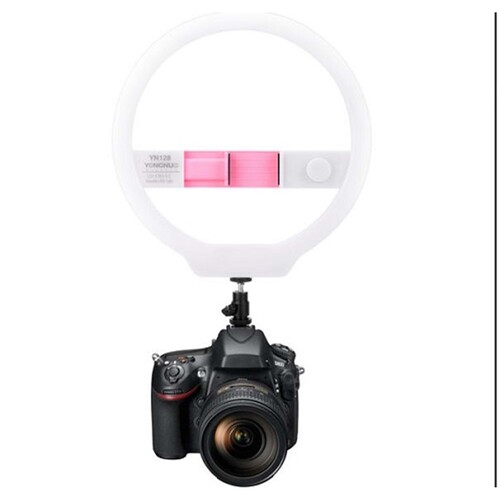 Yongnuo YN128 Bi-Color Ring LED Işık (Pembe)