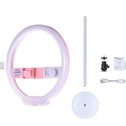 Yongnuo YN128 Bi-Color Ring LED Işık (Pembe)
