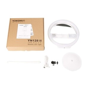 Yongnuo YN128 II Aynalı Bi-Color Ring LED Işık-Beyaz Kasa - Thumbnail