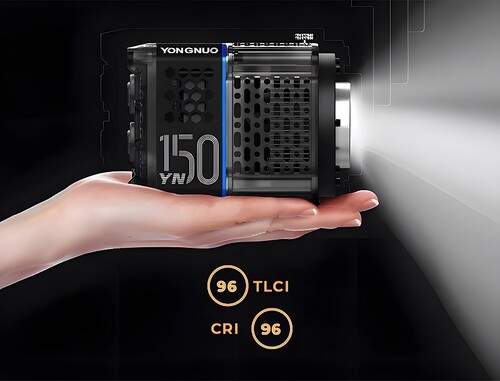 Yongnuo YN150 Bi-Color 150W COB LED Işık (Kit Versiyon)