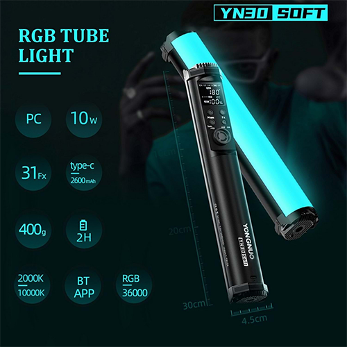 Yongnuo YN30 Soft 2000-1000K RGB 30cm Tüp LED Işık