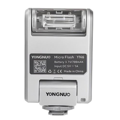 Yongnuo YN6 Micro Bataryalı Universal Tepe Flaşı (Gümüş)