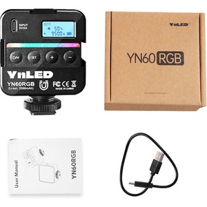 Yongnuo YN60-RGB 2500K-9500K Dahili Bataryalı Mobil LED Işık - Thumbnail