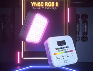 Yongnuo YN60-RGB II Dahili Bataryalı Mobil LED Işık - Beyaz Kasa - Thumbnail