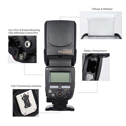 Yongnuo YN685-N Nikon Uyumlu HSS TTL Tepe Flaşı