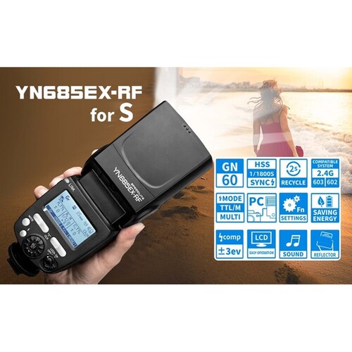 Yongnuo YN685EX-RF Sony Uyumlu HSS TTL Tepe Flaşı