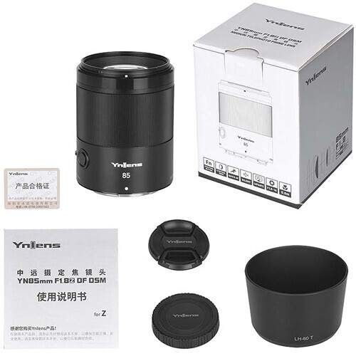 Yongnuo YN85mm f/1.8Z DF DSM Prime Lens (Nikon Z Mount)