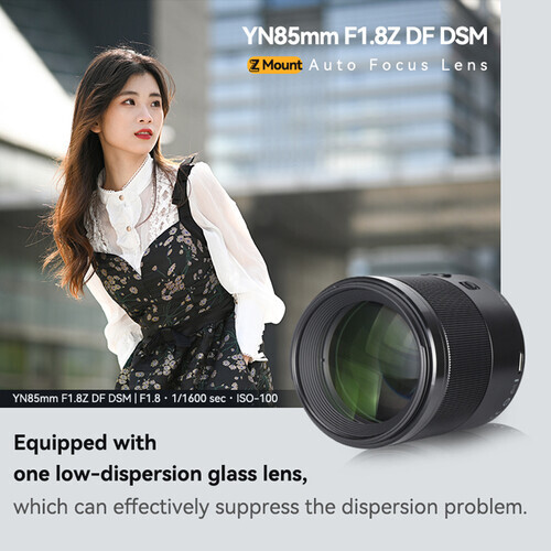 Yongnuo YN85mm f/1.8Z DF DSM Prime Lens (Nikon Z Mount)