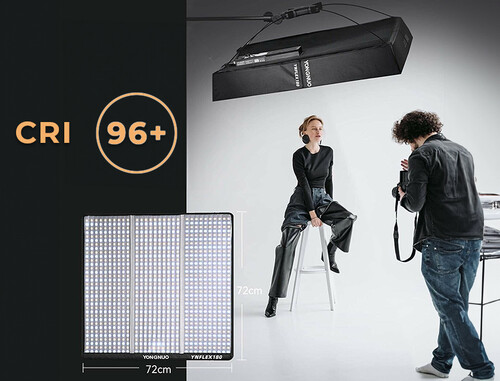 Yongnuo YNFLEX180 2500-7000K 180W Esnek Pro LED Video Işığı