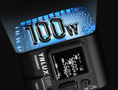 Yongnuo YNLUX100 100W Bi-Color COB LED Işık-Siyah Kasa