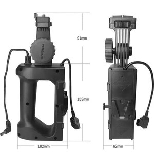 Yongnuo YNLUX200 Led Işık Uyumlu V-Mount Batarya Handle - Thumbnail