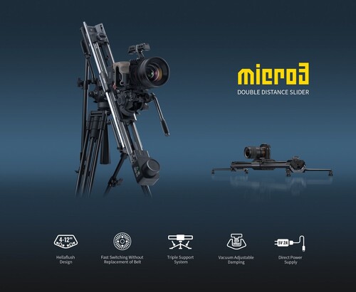 Zeapon Micro3 E1000 PONS PT Kit: Motorized Micro3 E1000+PONS PT Motorized Pan Head