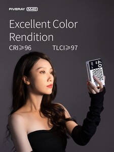 Zhiyun Fiveray M40 40W Bi-Color Kamera Üstü LED Işık ( 2700K-6200K, 14000Lux ) - Thumbnail