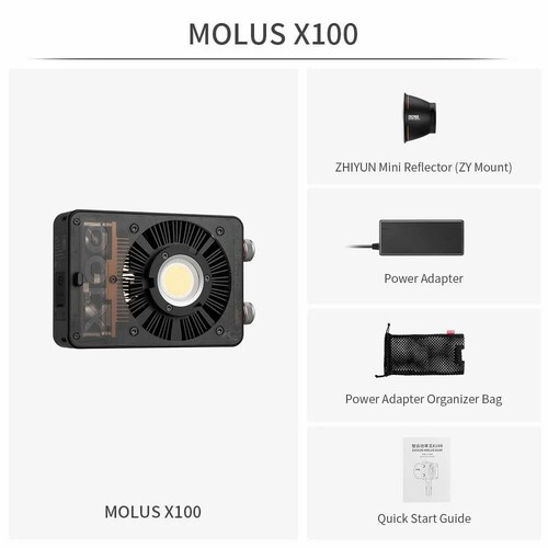 Zhiyun MOLUS X100 Bi-Color Pocket COB Monolight / Standart Kit