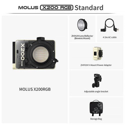 Zhiyun Molus X200 RGB COB LED Işık